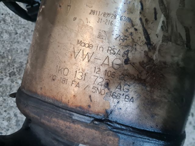 bontott VW GOLF VI Részecskeszűrő