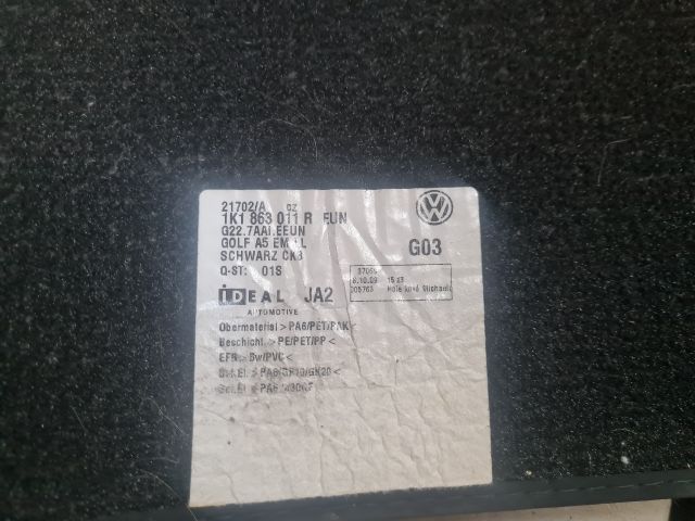 bontott VW GOLF VI Szőnyeg Szett