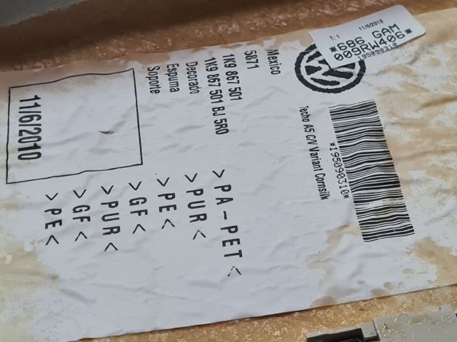 bontott VW GOLF VI Tetőkárpit