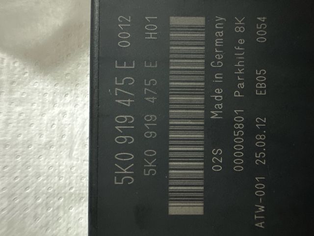 bontott VW GOLF VI Tolatóradar Elektronika