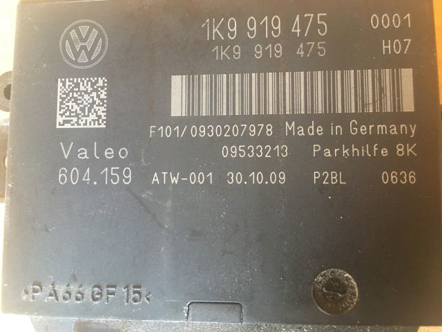 bontott VW GOLF VI Tolatóradar Elektronika