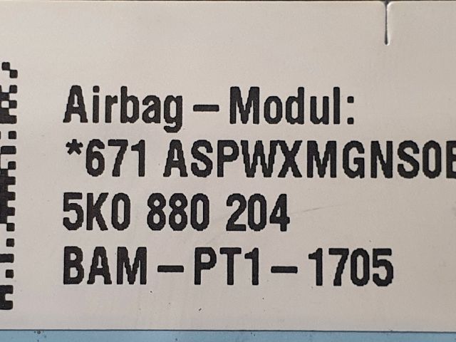 bontott VW GOLF VI Utasoldali Légzsák