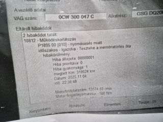 bontott VW GOLF VII Automata Váltó