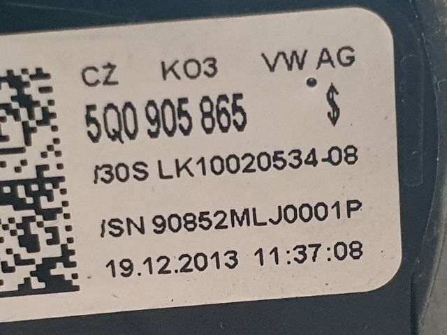 bontott VW GOLF VII Gyújtáskapcsoló Házzal