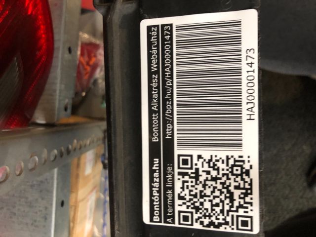 bontott VW GOLF VII Homlokfal (Üres lemez)