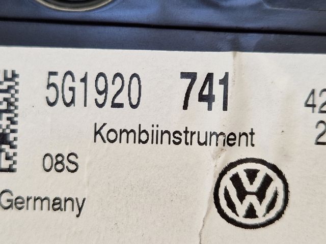 bontott VW GOLF VII Kilométeróra