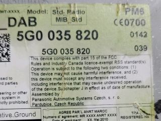 bontott VW GOLF VII Multimédia Vezérlő