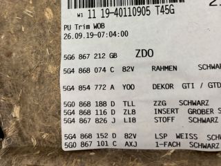 bontott VW GOLF VII Ajtó Kárpit Szett