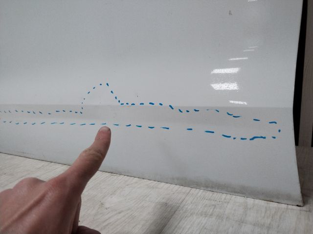 bontott VW GOLF VII Bal első Ajtó (Üres lemez)