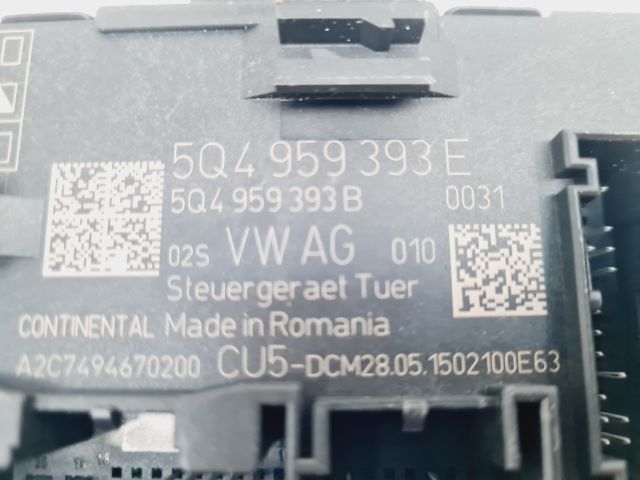 bontott VW GOLF VII Bal első Ajtó Vezérlőegység