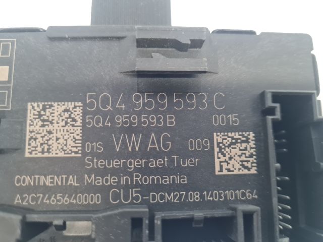 bontott VW GOLF VII Bal első Ajtó Vezérlőegység