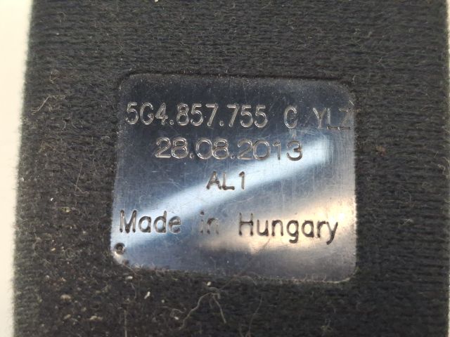 bontott VW GOLF VII Bal első Biztonsági Öv Csat