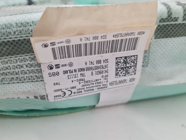 bontott VW GOLF VII Bal első Függöny Légzsák