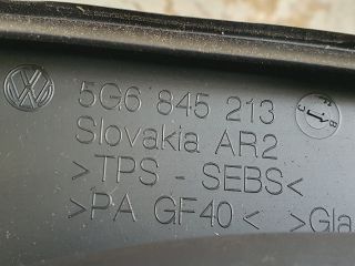 bontott VW GOLF VII Bal hátsó Fixüveg (Ajtóban)