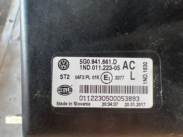 bontott VW GOLF VII Bal Ködfényszóró