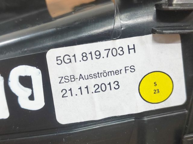 bontott VW GOLF VII Bal Szellőző