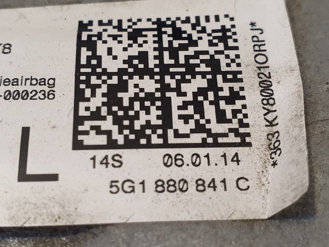 bontott VW GOLF VII Bal Térdlégzsák