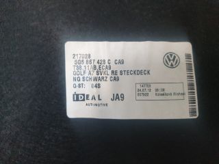 bontott VW GOLF VII Csomagtér Kárpit