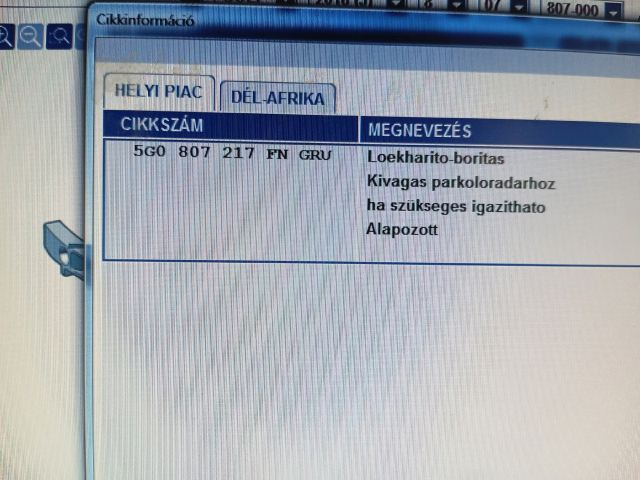 bontott VW GOLF VII Első Lökhárító (Üresen)