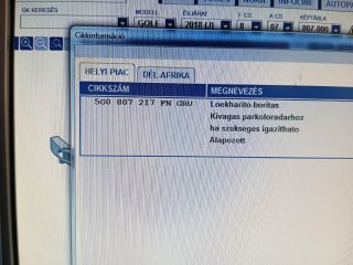 bontott VW GOLF VII Első Lökhárító (Üresen)