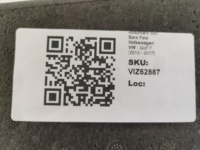 bontott VW GOLF VII Első Lökhárító Ütközés Elnyelő Hab