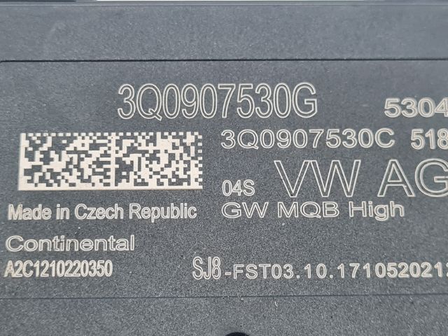 bontott VW GOLF VII Gateway Elektronika