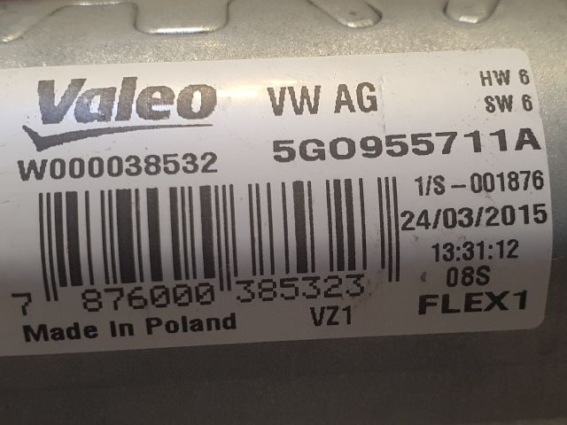 bontott VW GOLF VII Hátsó Ablaktörlő Motor