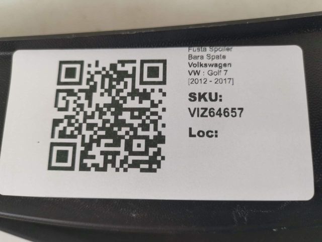 bontott VW GOLF VII Hátsó Lökhárító Alsó (Műanyag)