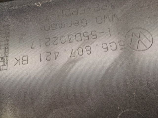 bontott VW GOLF VII Hátsó Lökhárító (Üresen)