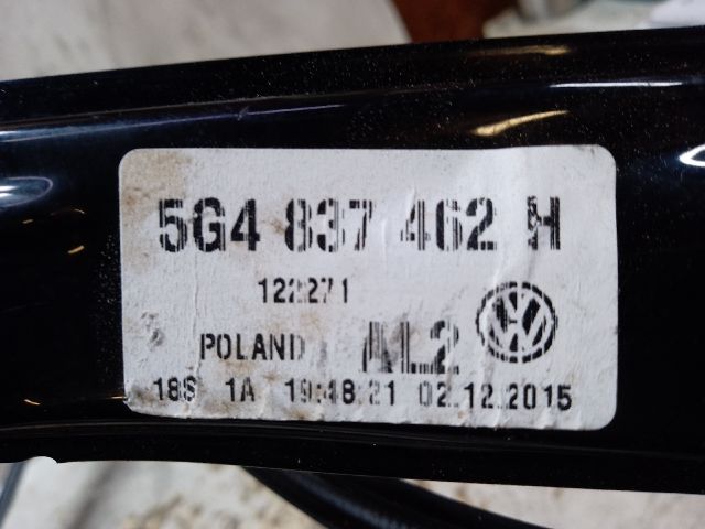 bontott VW GOLF VII Jobb első Ablakemelő Szerkezet (Elektromos)