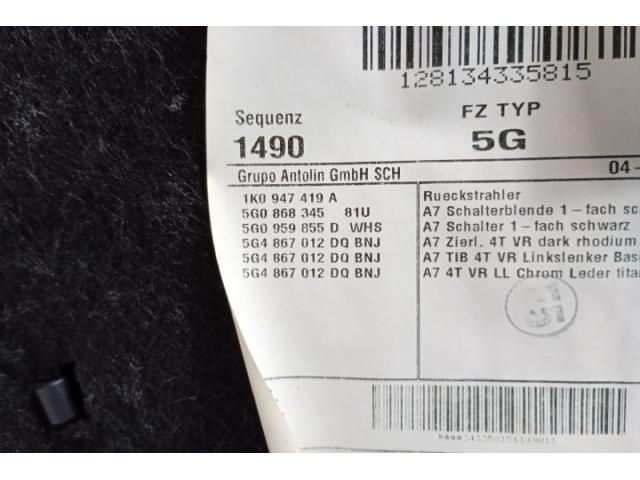 bontott VW GOLF VII Jobb első Ajtó Kárpit