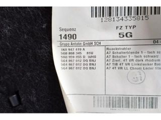 bontott VW GOLF VII Jobb első Ajtó Kárpit