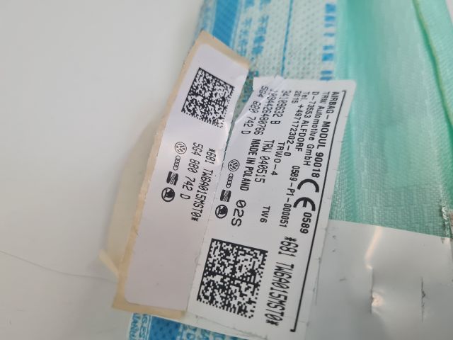 bontott VW GOLF VII Jobb első Függöny Légzsák