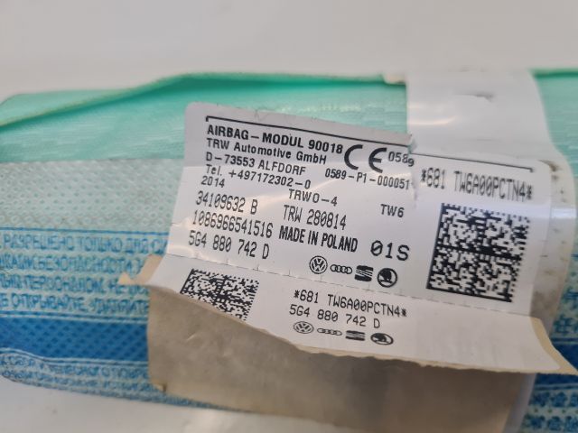 bontott VW GOLF VII Jobb első Függöny Légzsák