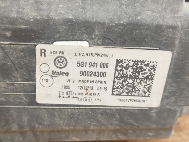 bontott VW GOLF VII Jobb Fényszóró