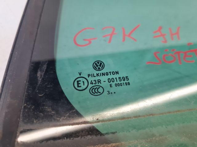 bontott VW GOLF VII Jobb hátsó Fixüveg (Ajtóban)