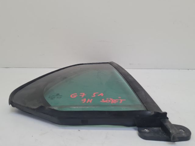 bontott VW GOLF VII Jobb hátsó Fixüveg (Ajtóban)