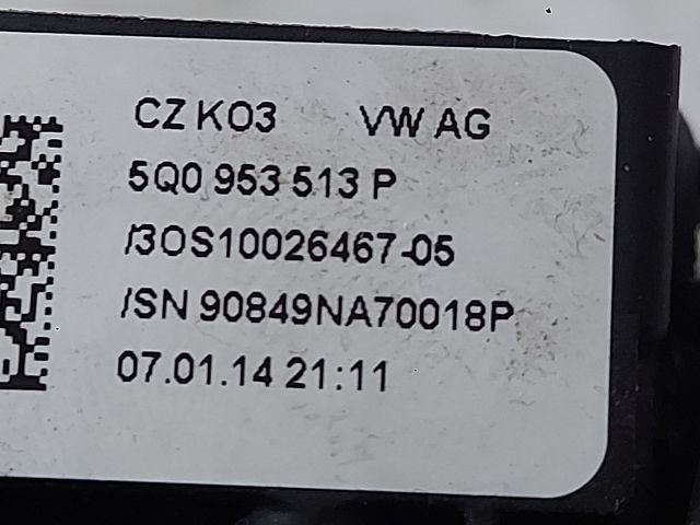 bontott VW GOLF VII Komplett Kormánykapcsoló (Bajuszkapcsoló)