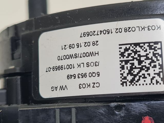 bontott VW GOLF VII Komplett Kormánykapcsoló (Bajuszkapcsoló)