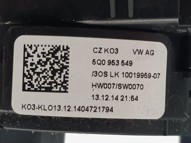 bontott VW GOLF VII Komplett Kormánykapcsoló (Bajuszkapcsoló)