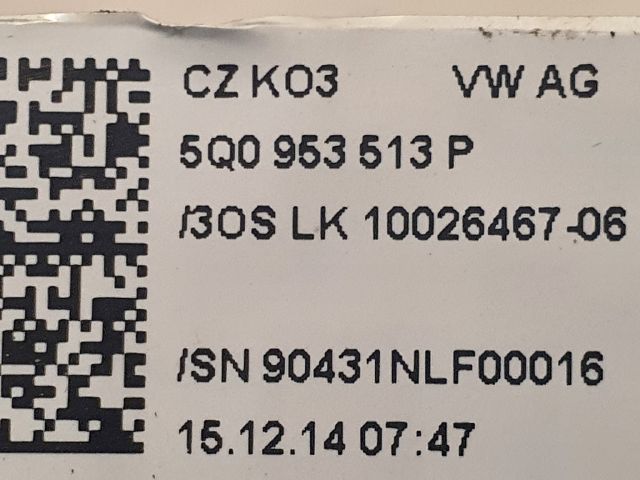 bontott VW GOLF VII Komplett Kormánykapcsoló (Bajuszkapcsoló)