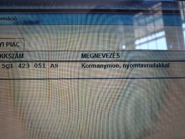 bontott VW GOLF VII Kormánymű (Elektromos)