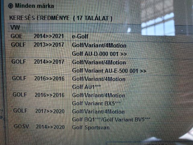 bontott VW GOLF VII Kormánymű (Elektromos)