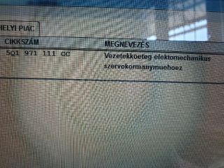 bontott VW GOLF VII Kormánymű (Elektromos)