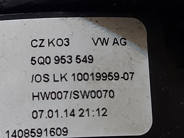 bontott VW GOLF VII Légzsák Átvezető Szalagkábel