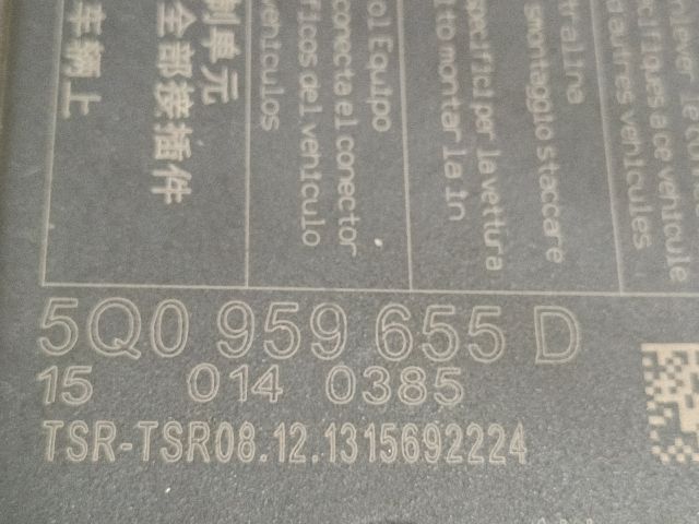 bontott VW GOLF VII Légzsák Elektronika