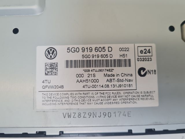 bontott VW GOLF VII Multifunkciós Kijelző