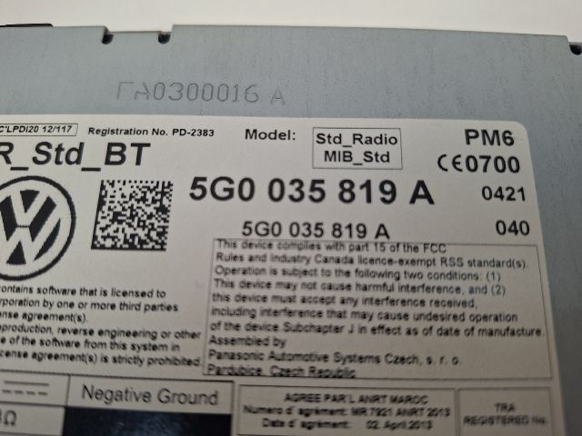 bontott VW GOLF VII Multifunkciós Kijelző