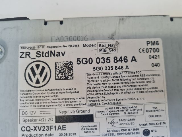 bontott VW GOLF VII Multifunkciós Kijelző