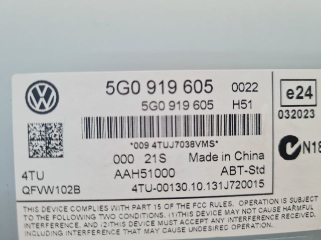 bontott VW GOLF VII Multifunkciós Kijelző